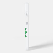 Grüner Herzdrache auf Weiß Case-Mate iPhone Hülle (Rückseite / Links)