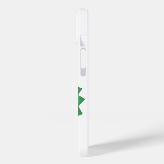 Grüner Herzdrache auf Weiß Case-Mate iPhone Hülle (Rückseite / Links)