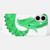 Grüner Herzdrache auf Weiß Case-Mate iPhone Hülle (Rückseite (Horizontal))