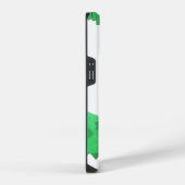 Grüner Herzdrache auf Weiß iPhone Hülle (Rechte Seite)