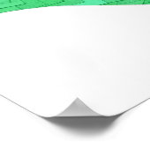 Grüner Herzdrache auf Weiß Poster (Ecke)