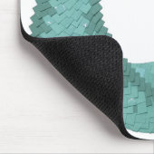 Grüner Herzdrache in Weiß Mousepad (Ecke)