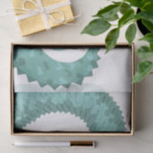 Grüner Herzdrache in Weiß Seidenpapier (Geschenk)