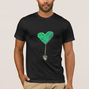 Grüner HerzTopiary T-Shirt