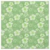 Grüner Hibiskus Honu Hawaiianer Stoff (Muster)