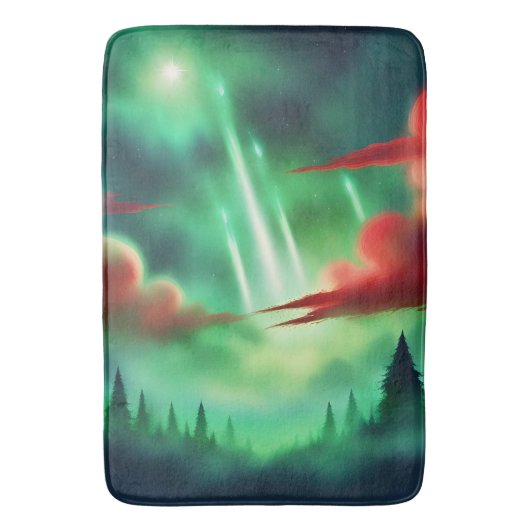 grüner Himmel Badematte (Vorderseite Vertikal)