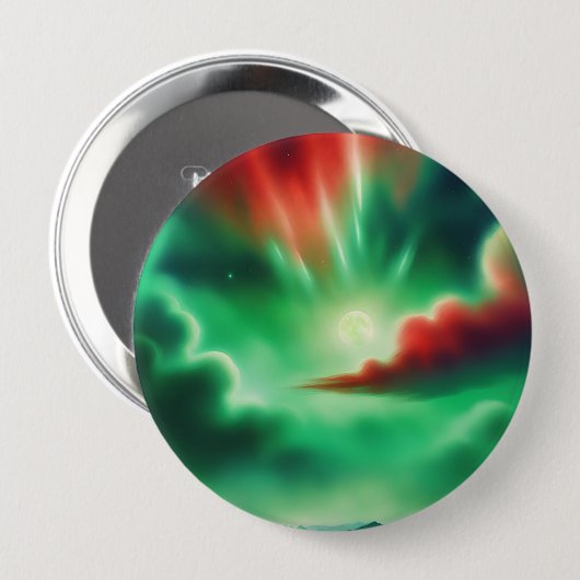 grüner Himmel Button (Vorne & Hinten)