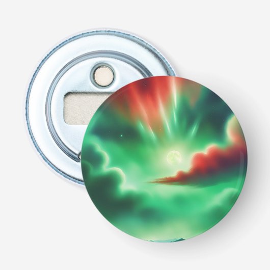 grüner Himmel Flaschenöffner (Vorderseite)