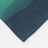 grüner Himmel Fleecedecke (Ecke)