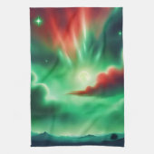 grüner Himmel Geschirrtuch (Vertikal)