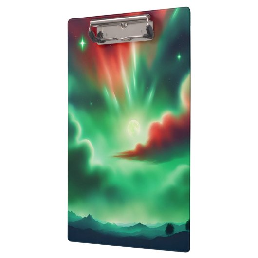 grüner Himmel Klemmbrett (Links)