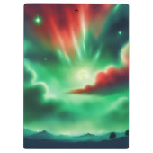 grüner Himmel Klemmbrett (Rückseite)