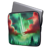 grüner Himmel Laptopschutzhülle (Vorderseite Links)