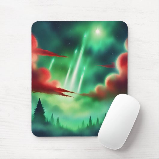 grüner Himmel Mousepad (Mit Mouse)