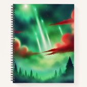 grüner Himmel Notizblock (Vorderseite)