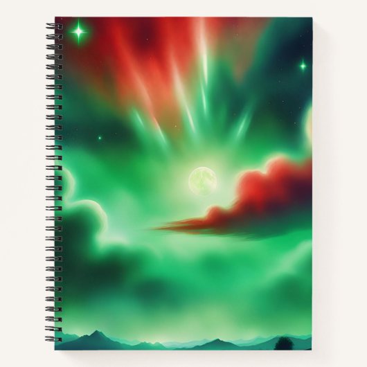 grüner Himmel Notizblock (Vorderseite)