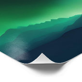 grüner Himmel Poster (Ecke)