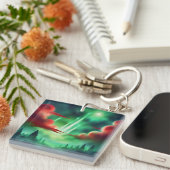 grüner Himmel Schlüsselanhänger (Vorderseite rechts)