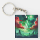 grüner Himmel Schlüsselanhänger (Vorderseite)