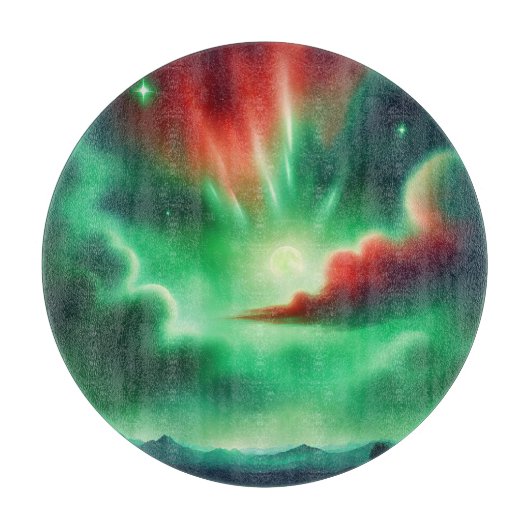 grüner Himmel Schneidebrett (Vorderseite)