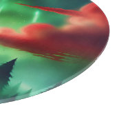 grüner Himmel Schneidebrett (Ecke)