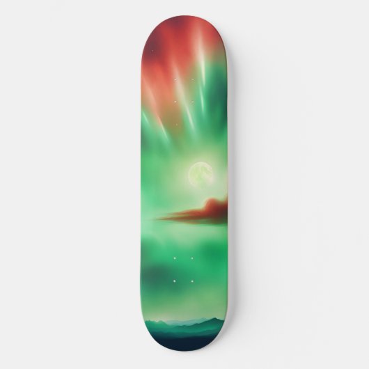 grüner Himmel Skateboard (Vorderseite)