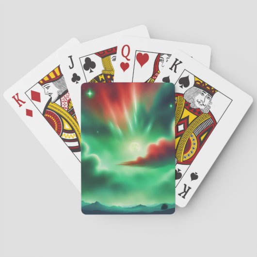 grüner Himmel Spielkarten (Rückseite)