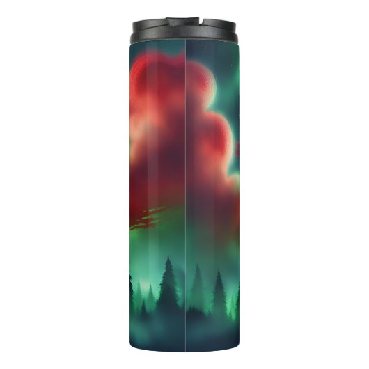 grüner Himmel Thermosbecher (Rückseite)