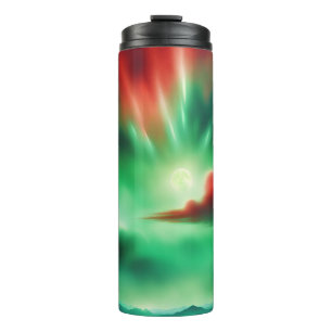 grüner Himmel Thermosbecher