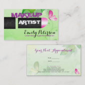 Grüner Hintergrund des Frühjahrs Visitenkarte (Vorne/Hinten)