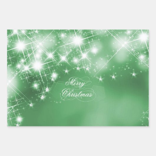 Grüner Hintergrund Geschenkpapier Set (Vorderseite 3)