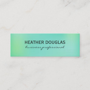 Grüner Hintergrund Mini Visitenkarte