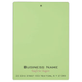 Grüner Hintergrund mit schwarzem Schönheitszeichen Klemmbrett (Rückseite)