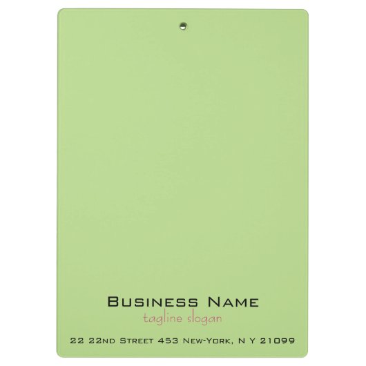 Grüner Hintergrund mit schwarzem Schönheitszeichen Klemmbrett (Rückseite)