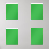 grüner Hintergrund mit weißem Rand Bilderwand Sets (Vorderseite)