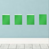 grüner Hintergrund mit weißem Rand Bilderwand Sets (Holzboden)