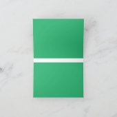 grüner Hintergrund mit weißem Rand Dankeskarte (Innenseite)