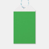 grüner Hintergrund mit weißem Rand Geschenkanhänger (Vorderseite)