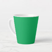grüner Hintergrund mit weißem Rand Milchtasse (Linke Ecke)