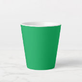 grüner Hintergrund mit weißem Rand Milchtasse (Vorderseite)