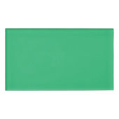 grüner Hintergrund mit weißem Rand Namenschild (Vorderseite)