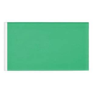 grüner Hintergrund mit weißem Rand Namenschild