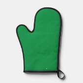 grüner Hintergrund mit weißem Rand Ofenhandschuh (Vorderseite)
