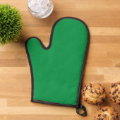 grüner Hintergrund mit weißem Rand Ofenhandschuh (Oben unten)