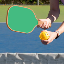 grüner Hintergrund mit weißem Rand Pickleball Schläger