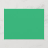 grüner Hintergrund mit weißem Rand Postkarte (Vorderseite)
