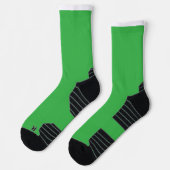 grüner Hintergrund mit weißem Rand Socken (Links)