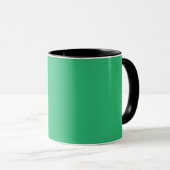 grüner Hintergrund mit weißem Rand Tasse (VorderseiteRechts)