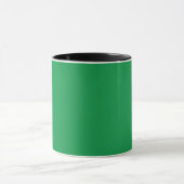 grüner Hintergrund mit weißem Rand Tasse (Zentrum)