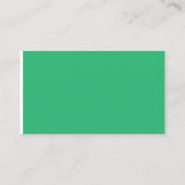 grüner Hintergrund mit weißem Rand Telefonnummerkarte (Rückseite)